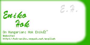 eniko hok business card